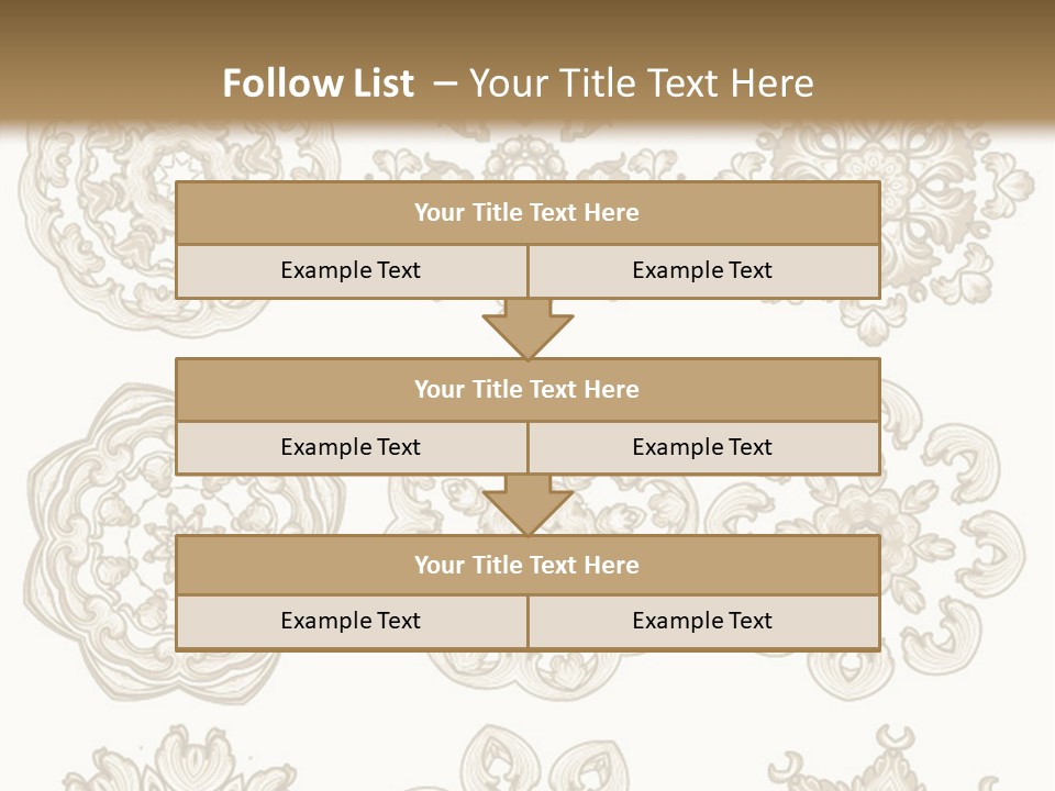 A Set Of Nine Ornamental Designs On A White Background PowerPoint Template