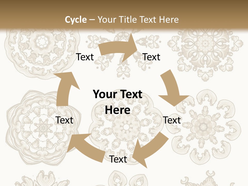 A Set Of Nine Ornamental Designs On A White Background PowerPoint Template