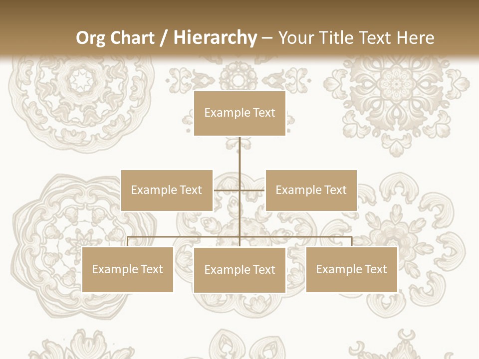 A Set Of Nine Ornamental Designs On A White Background PowerPoint Template