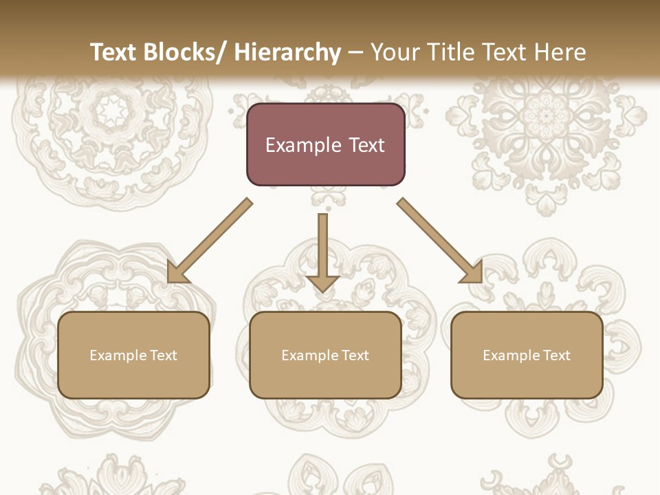 A Set Of Nine Ornamental Designs On A White Background PowerPoint Template