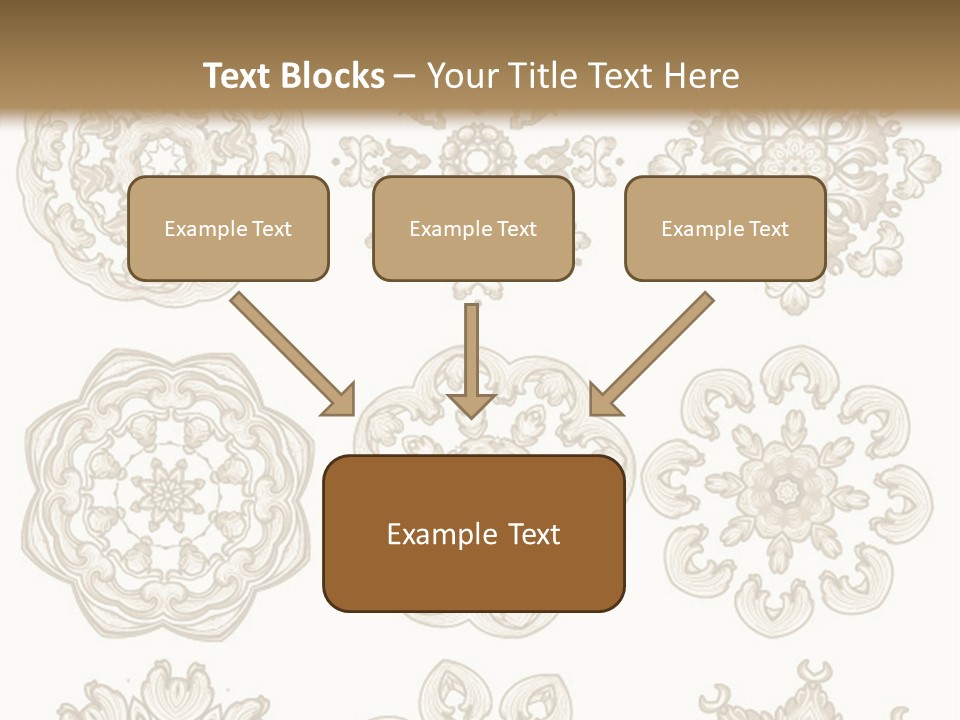 A Set Of Nine Ornamental Designs On A White Background PowerPoint Template