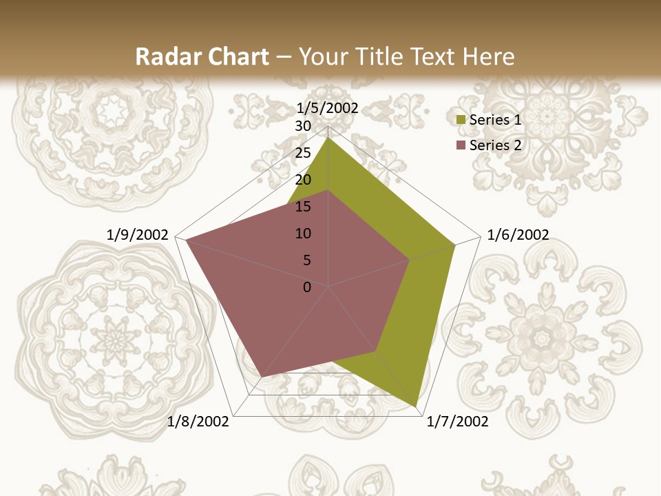 A Set Of Nine Ornamental Designs On A White Background PowerPoint Template