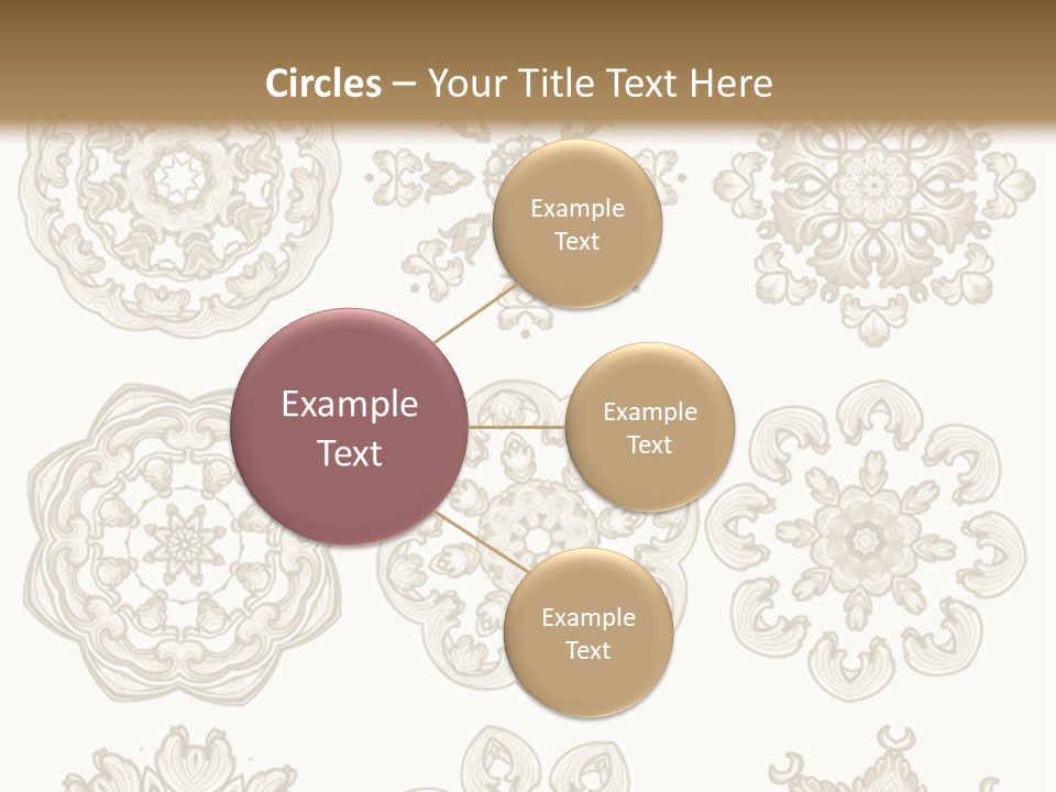 A Set Of Nine Ornamental Designs On A White Background PowerPoint Template