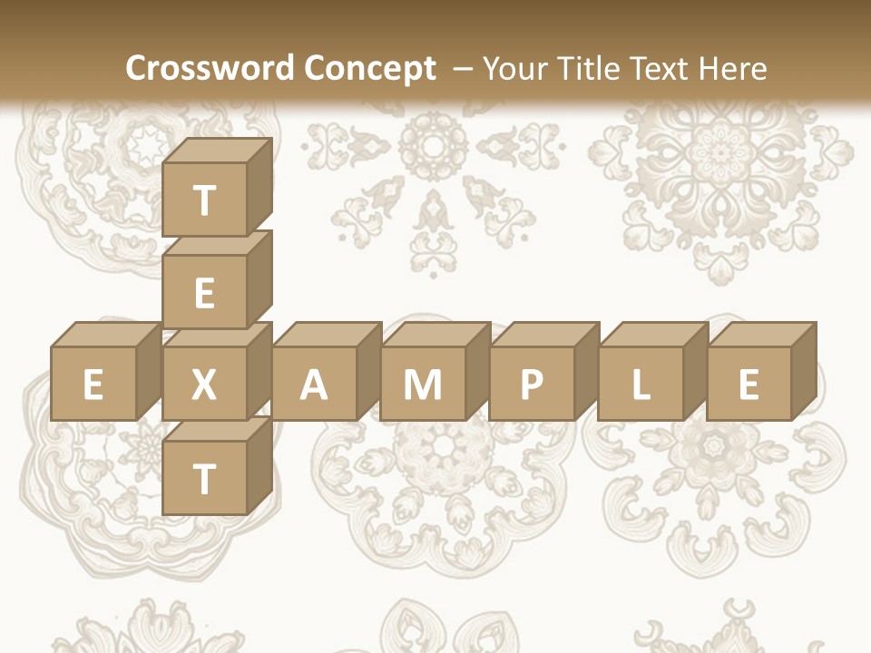 A Set Of Nine Ornamental Designs On A White Background PowerPoint Template