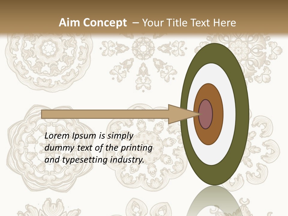 A Set Of Nine Ornamental Designs On A White Background PowerPoint Template