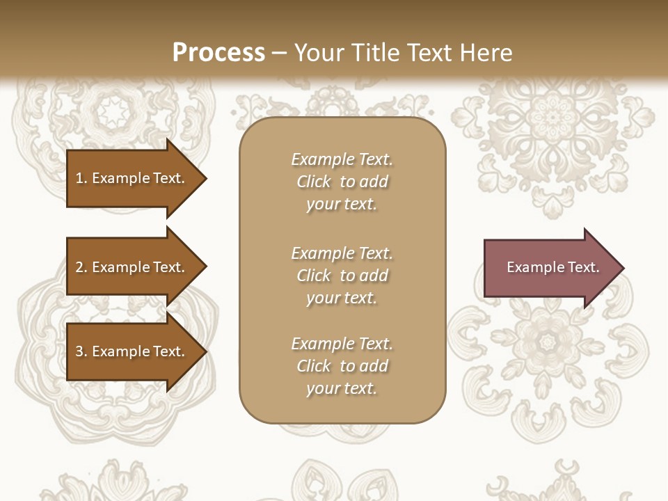 A Set Of Nine Ornamental Designs On A White Background PowerPoint Template