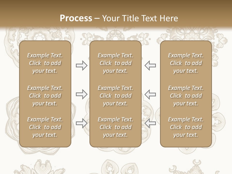 A Set Of Nine Ornamental Designs On A White Background PowerPoint Template