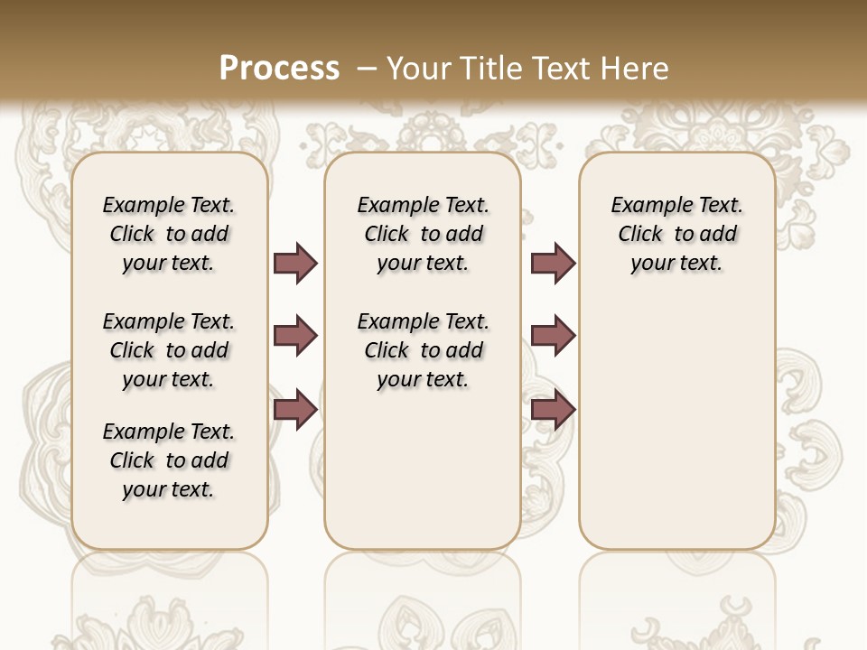A Set Of Nine Ornamental Designs On A White Background PowerPoint Template