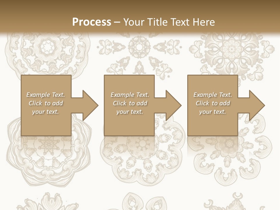 A Set Of Nine Ornamental Designs On A White Background PowerPoint Template