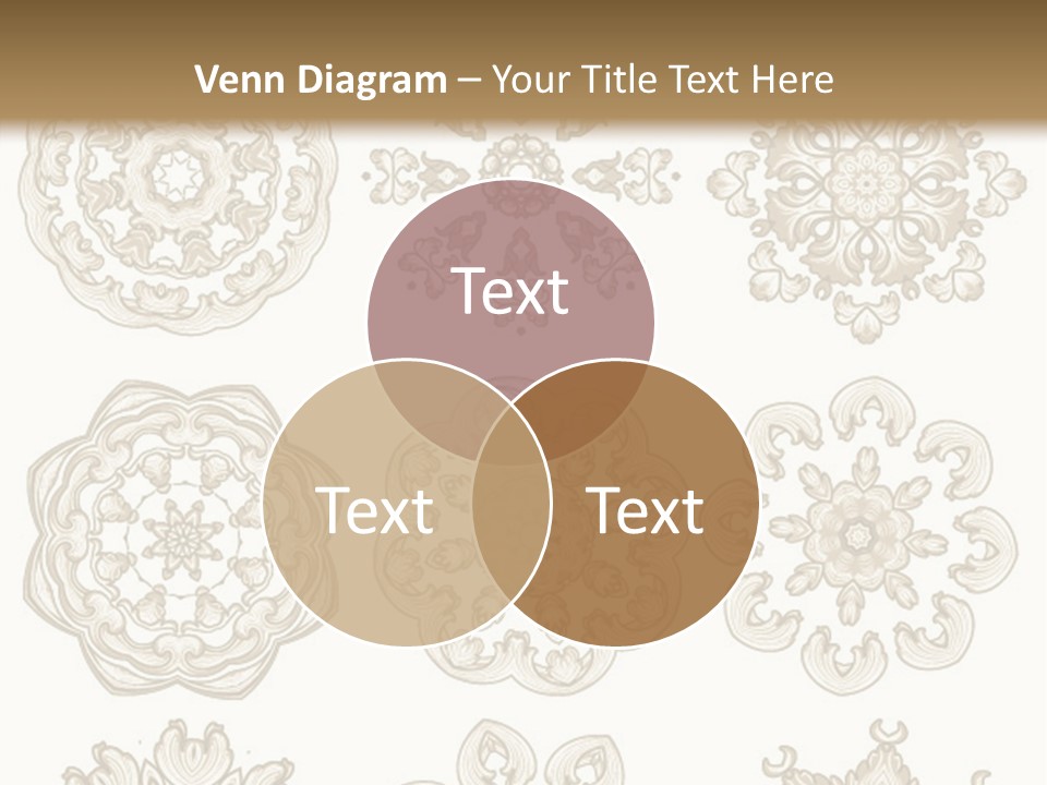 A Set Of Nine Ornamental Designs On A White Background PowerPoint Template