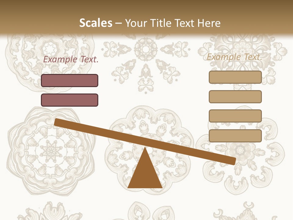 A Set Of Nine Ornamental Designs On A White Background PowerPoint Template