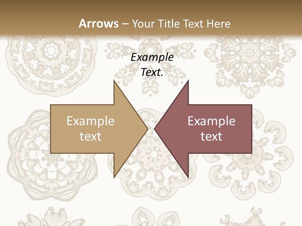 A Set Of Nine Ornamental Designs On A White Background PowerPoint Template