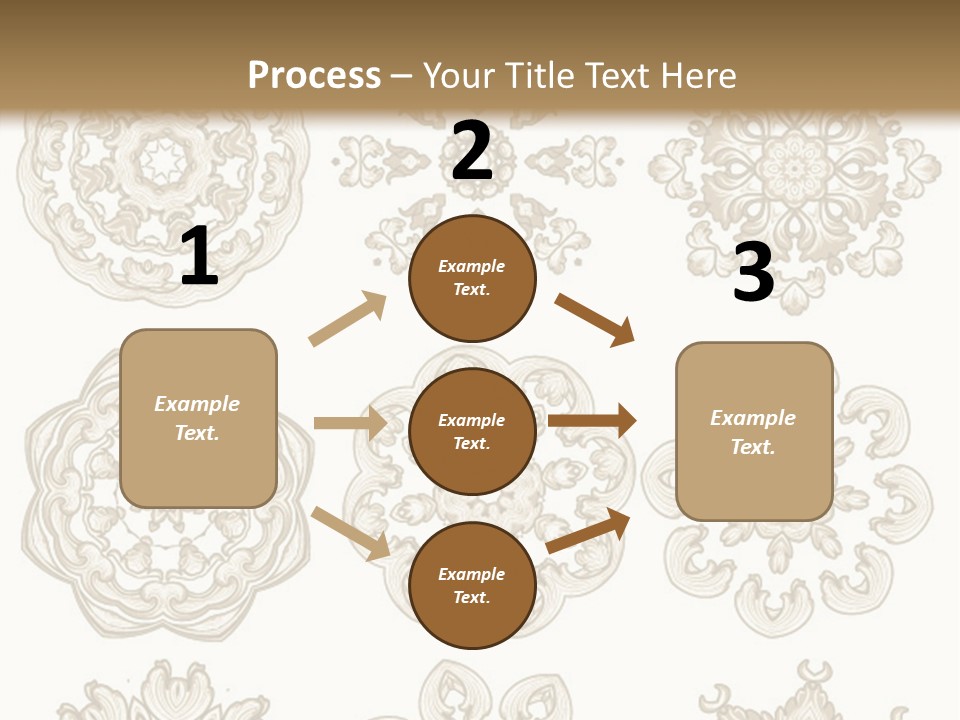 A Set Of Nine Ornamental Designs On A White Background PowerPoint Template