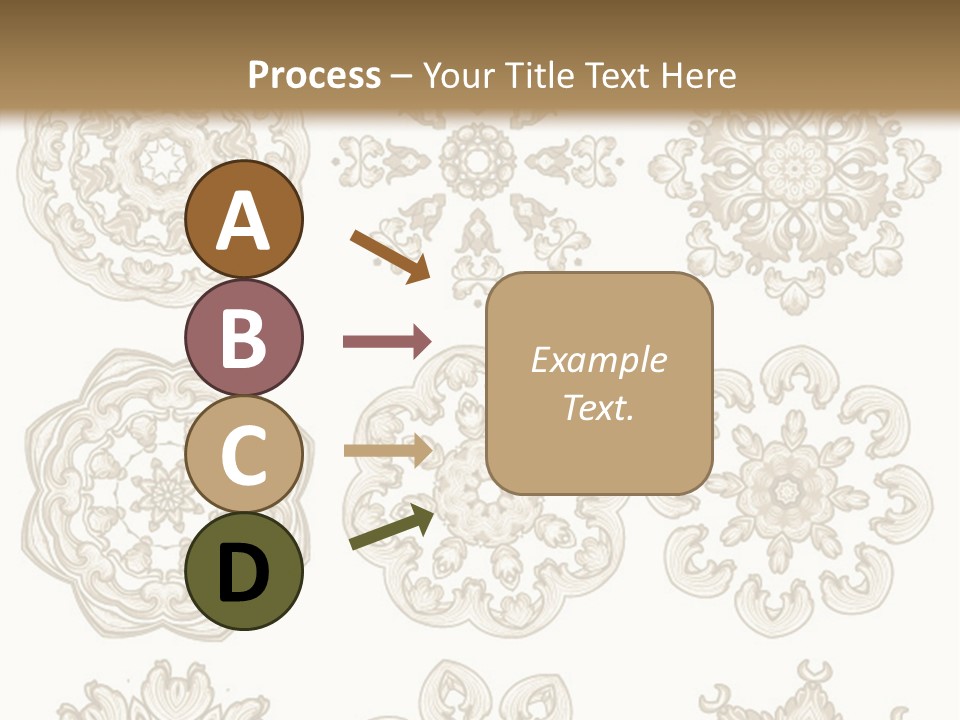 A Set Of Nine Ornamental Designs On A White Background PowerPoint Template