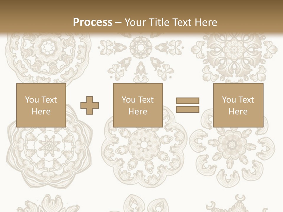 A Set Of Nine Ornamental Designs On A White Background PowerPoint Template