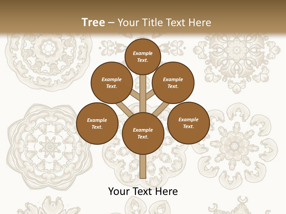 A Set Of Nine Ornamental Designs On A White Background PowerPoint Template