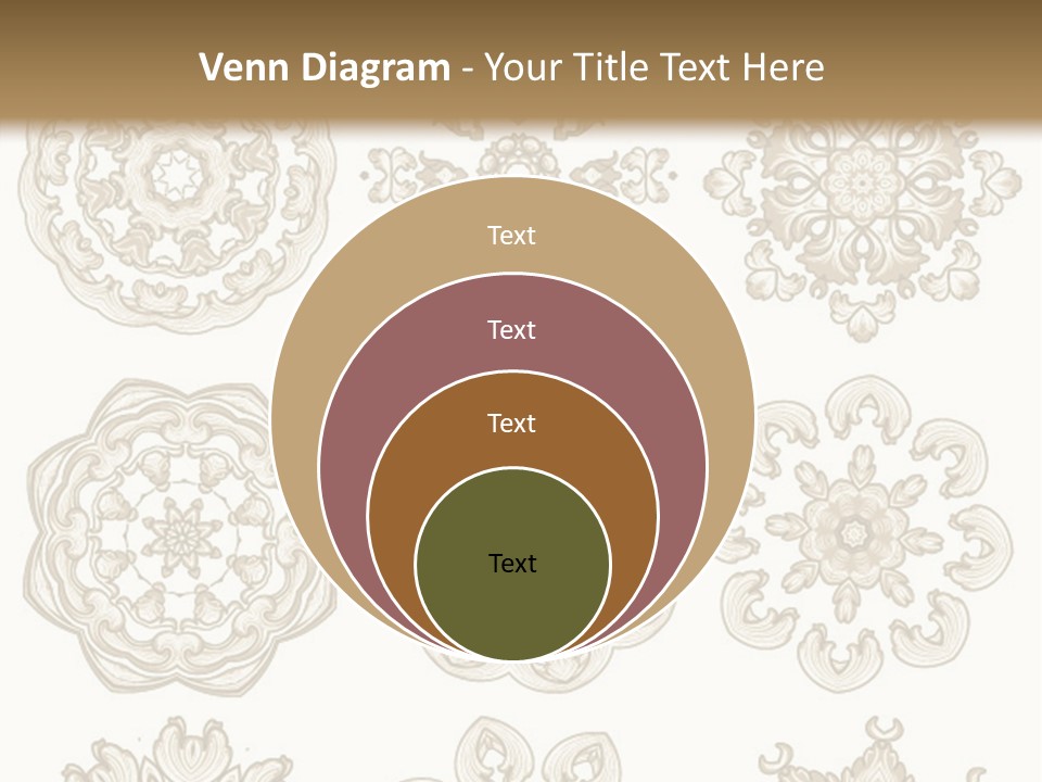 A Set Of Nine Ornamental Designs On A White Background PowerPoint Template