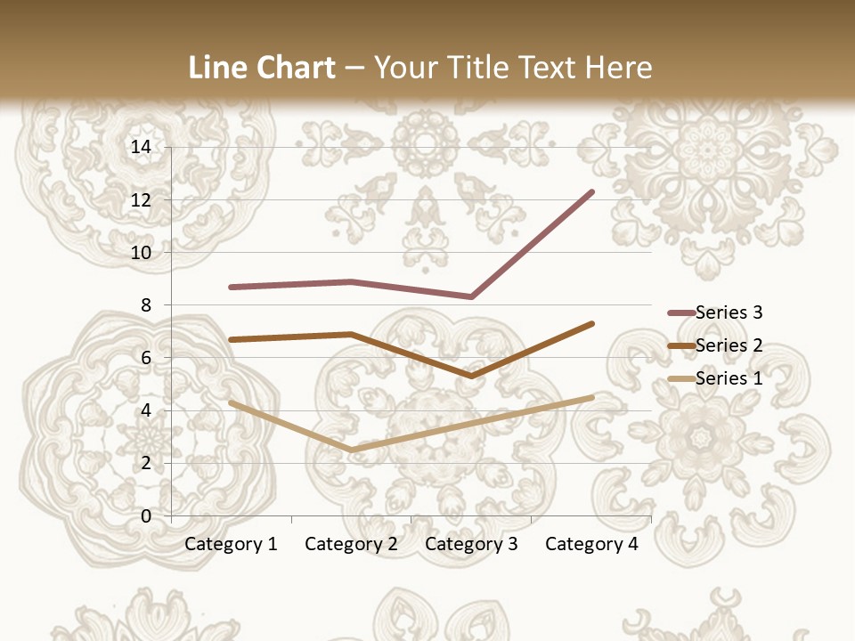 A Set Of Nine Ornamental Designs On A White Background PowerPoint Template