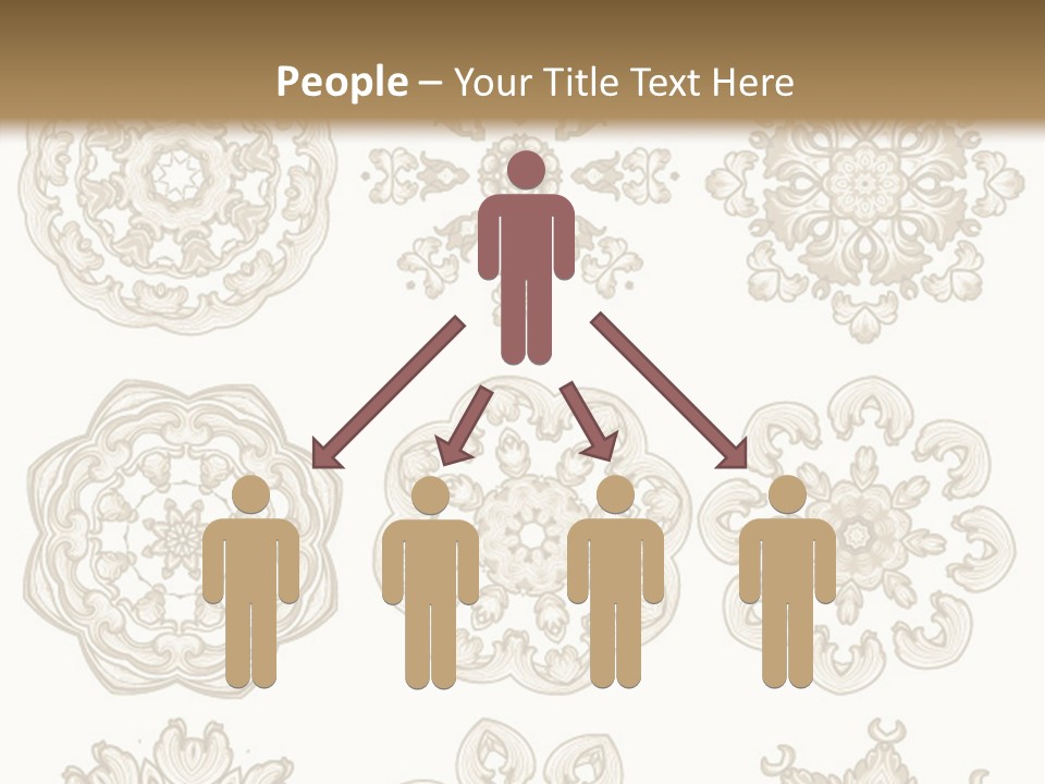 A Set Of Nine Ornamental Designs On A White Background PowerPoint Template