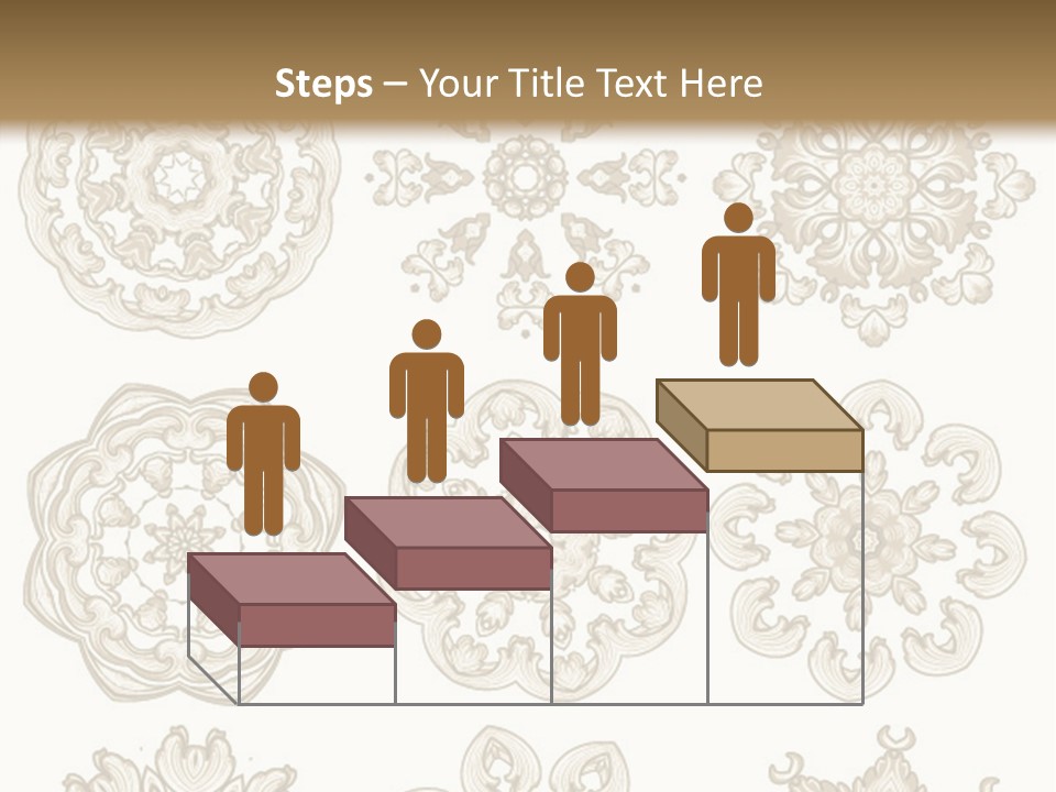 A Set Of Nine Ornamental Designs On A White Background PowerPoint Template