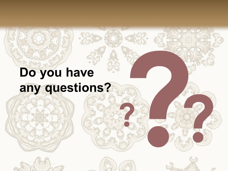 A Set Of Nine Ornamental Designs On A White Background PowerPoint Template