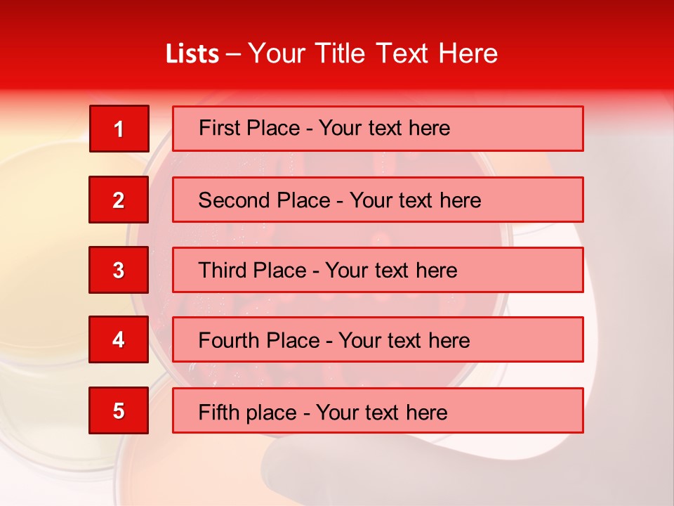 Diagnostics Bacteria Disease PowerPoint Template