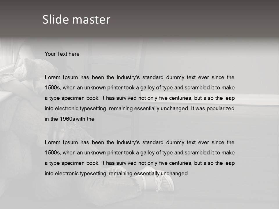 Punish Psychology Girl PowerPoint Template