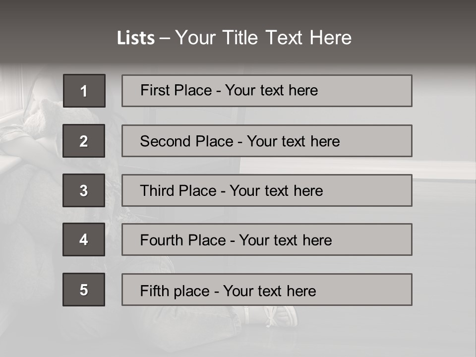 Punish Psychology Girl PowerPoint Template
