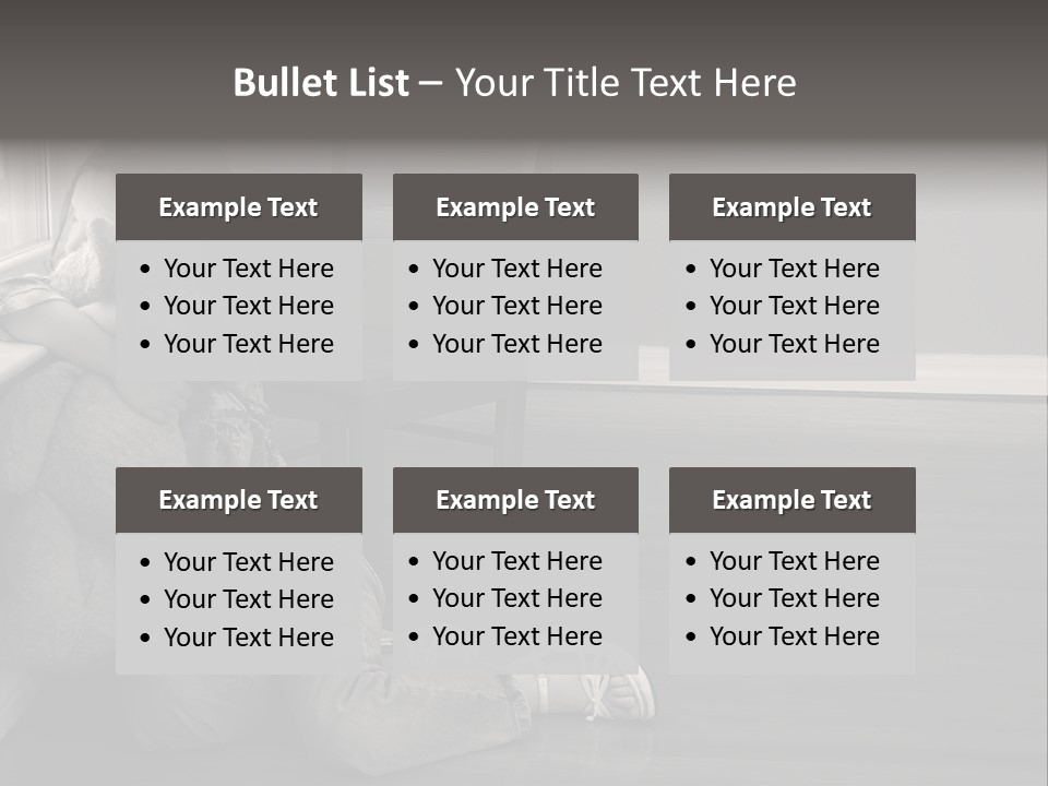 Punish Psychology Girl PowerPoint Template