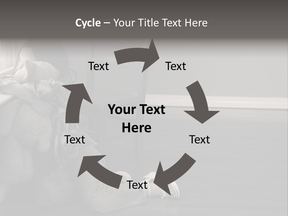 Punish Psychology Girl PowerPoint Template