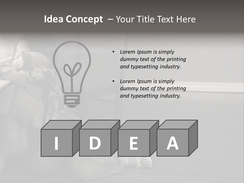 Punish Psychology Girl PowerPoint Template