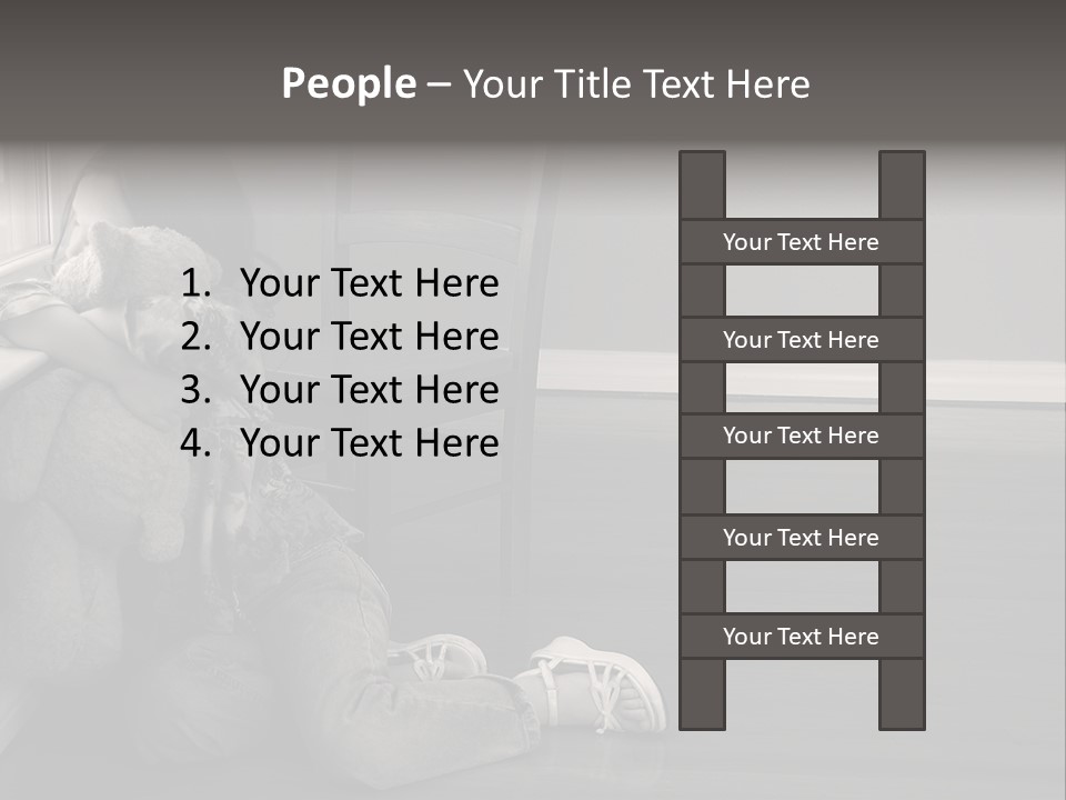 Punish Psychology Girl PowerPoint Template