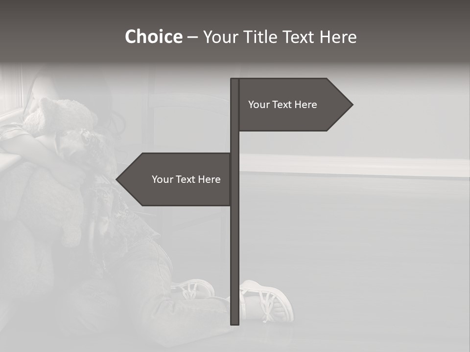 Punish Psychology Girl PowerPoint Template