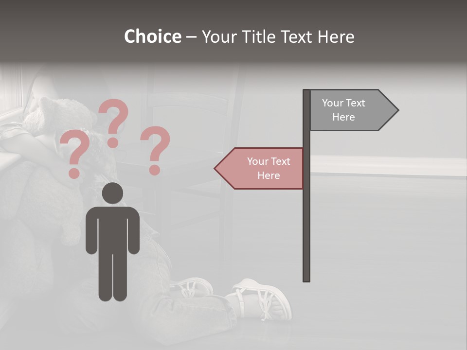 Punish Psychology Girl PowerPoint Template