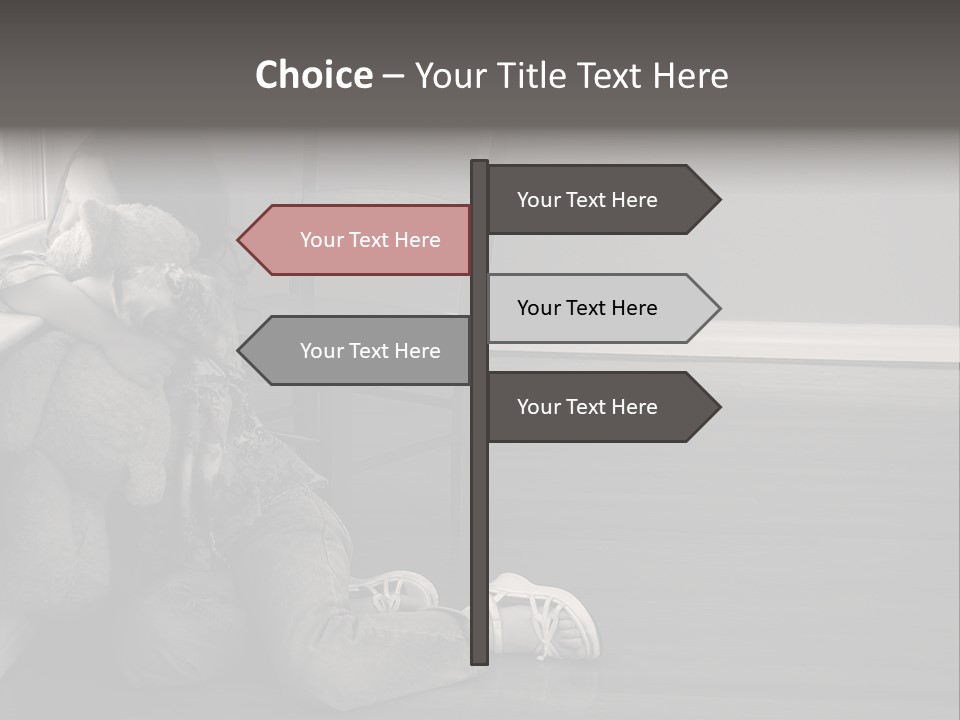 Punish Psychology Girl PowerPoint Template