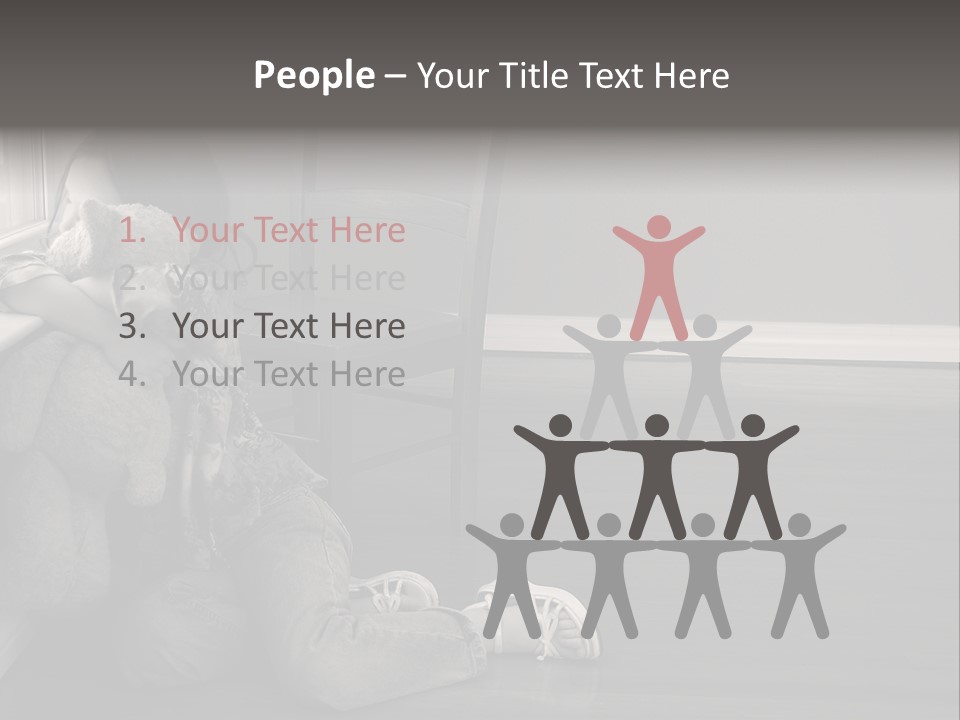 Punish Psychology Girl PowerPoint Template