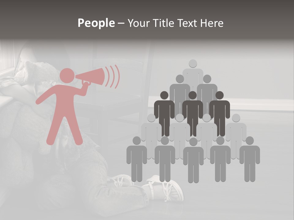 Punish Psychology Girl PowerPoint Template