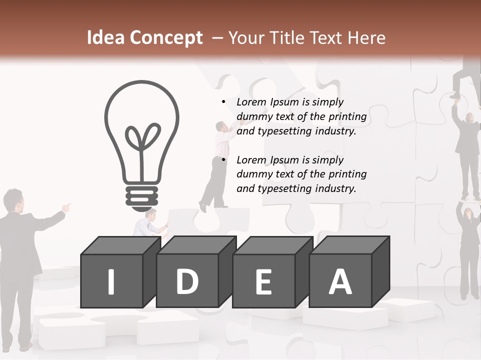 Implementation Jigsaw Playing PowerPoint Template