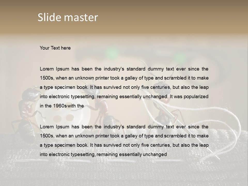 Funny Sew Team PowerPoint Template