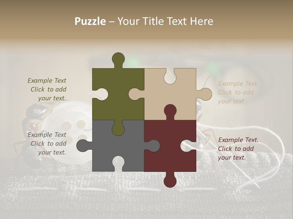 Funny Sew Team PowerPoint Template