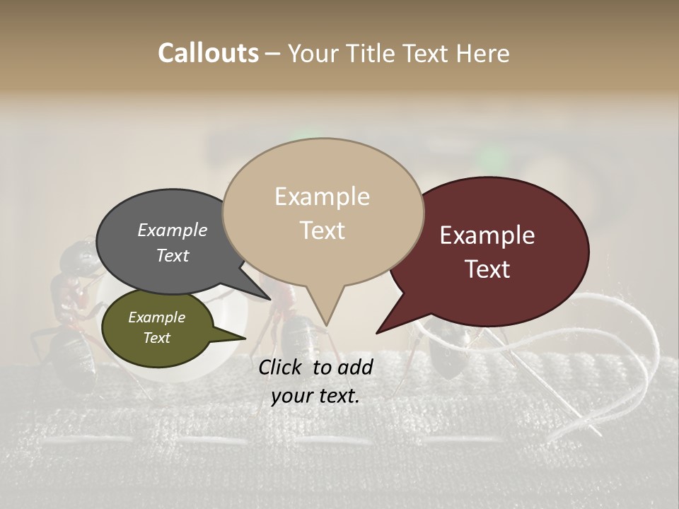 Funny Sew Team PowerPoint Template