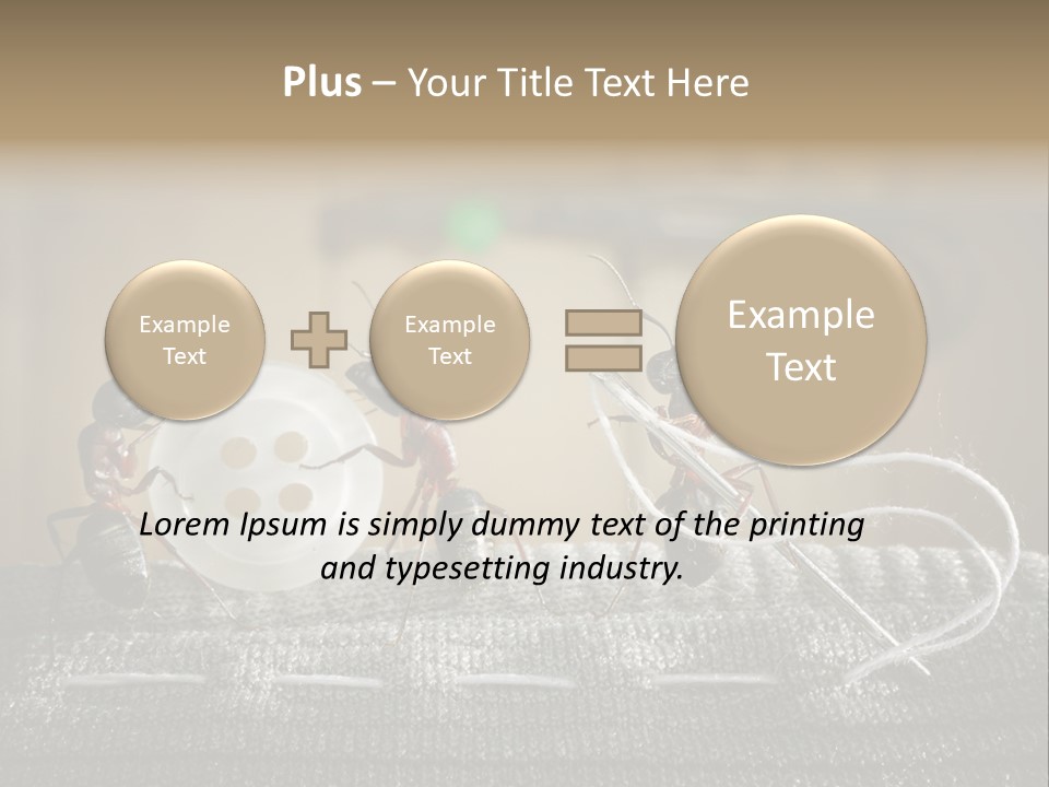 Funny Sew Team PowerPoint Template