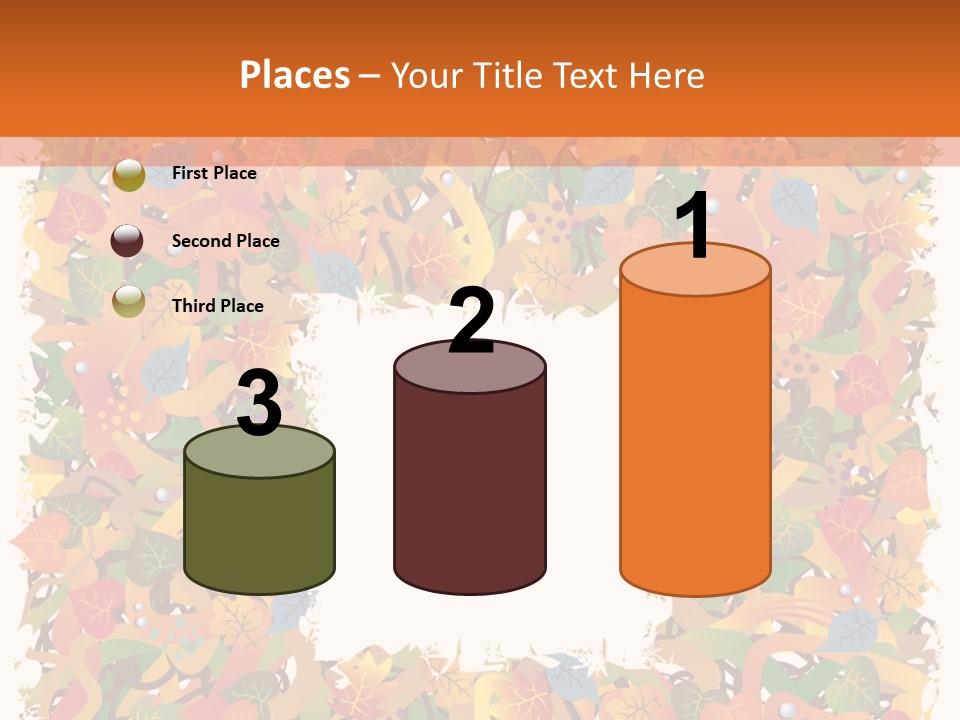 Grunge Drop Foliage PowerPoint Template