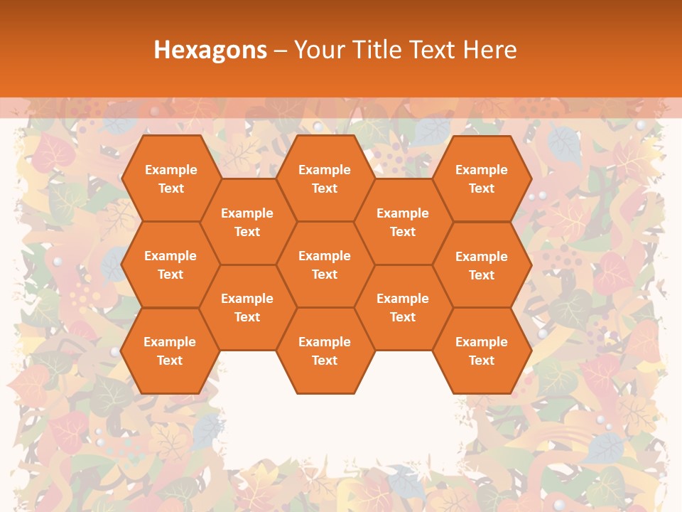 Grunge Drop Foliage PowerPoint Template