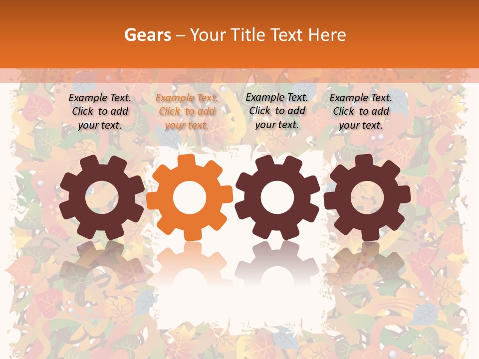 Grunge Drop Foliage PowerPoint Template