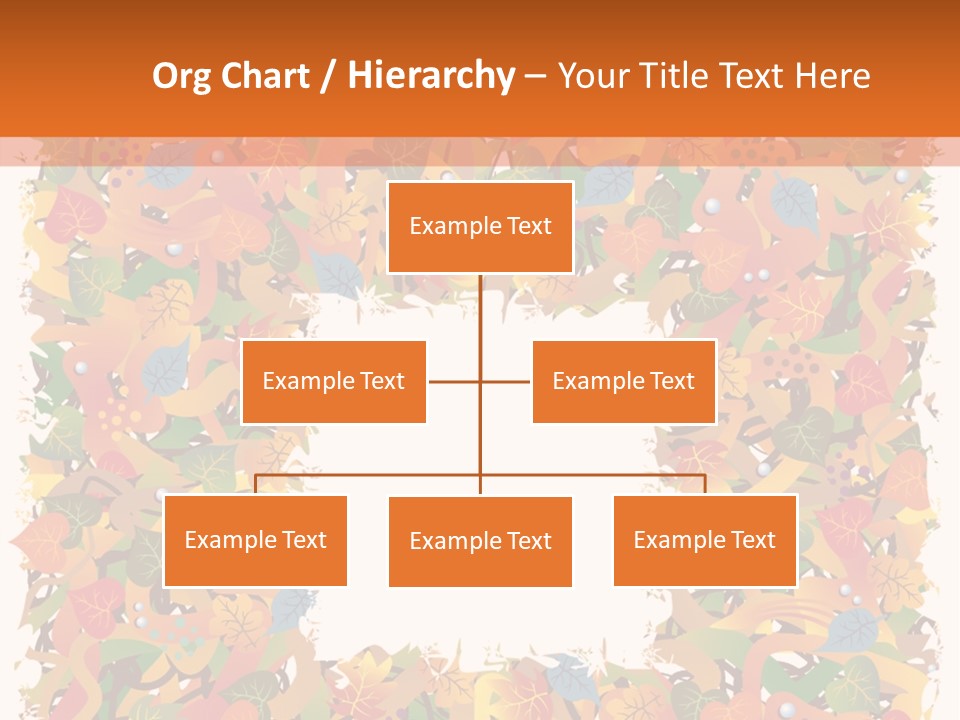 Grunge Drop Foliage PowerPoint Template