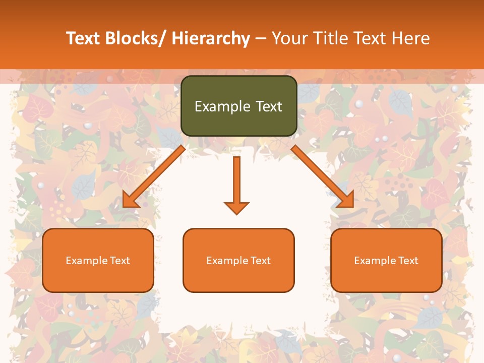 Grunge Drop Foliage PowerPoint Template