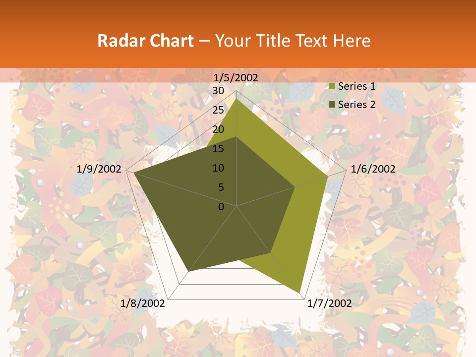 Grunge Drop Foliage PowerPoint Template