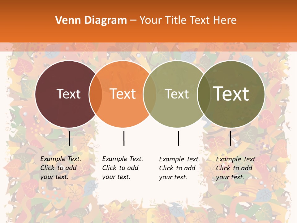Grunge Drop Foliage PowerPoint Template