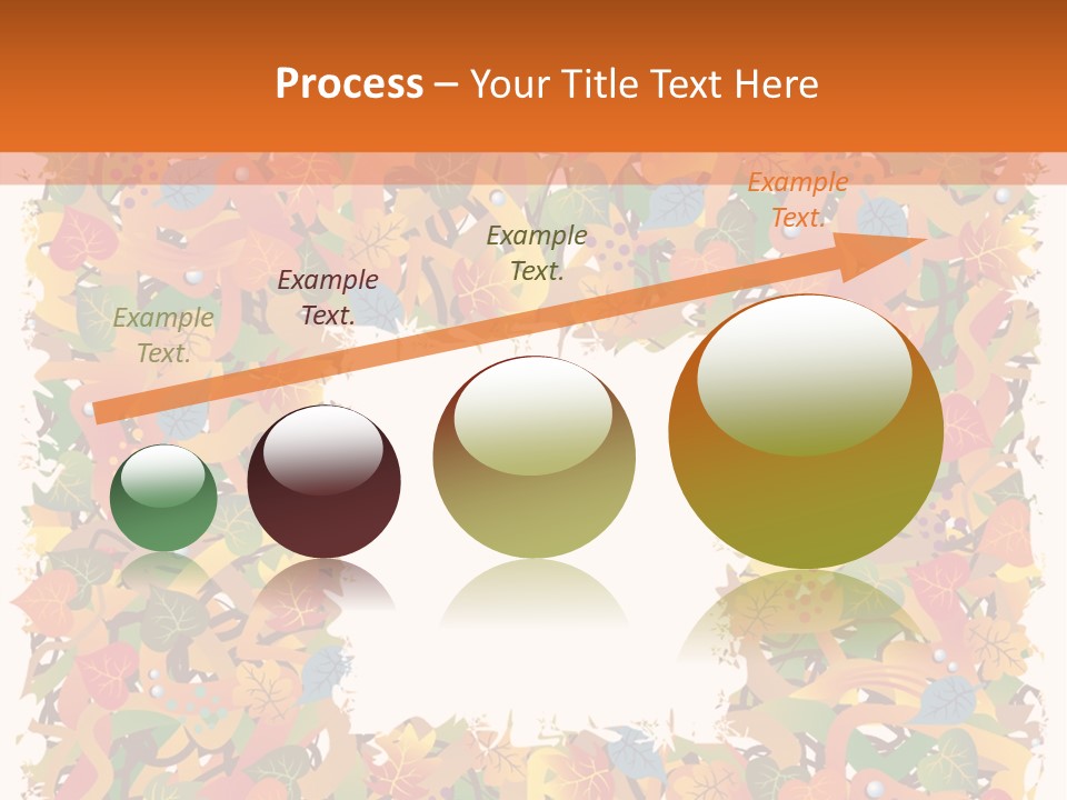 Grunge Drop Foliage PowerPoint Template